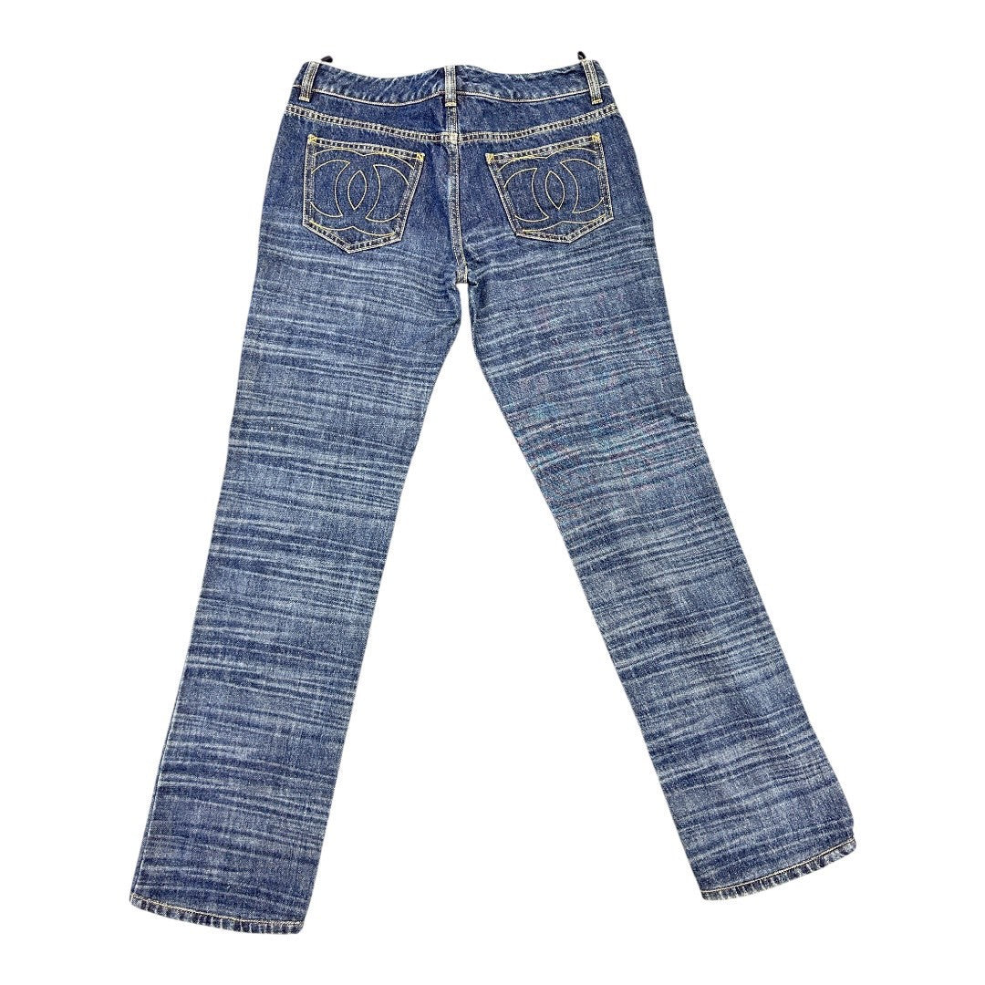 CHANEL Apparel Jeans Blue Fashion