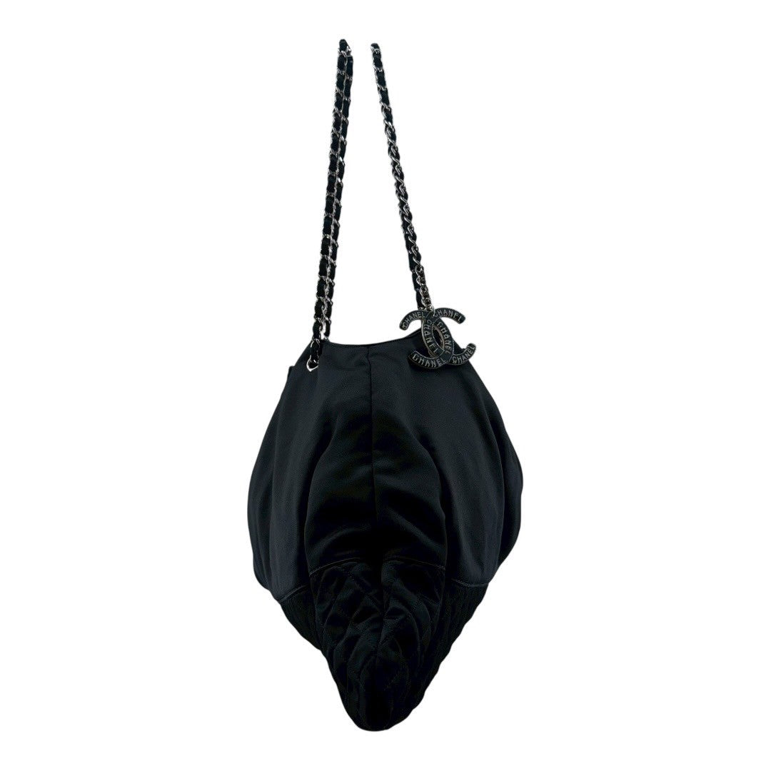 CHANEL Shoulder bag, Matelasse, Chain shoulder, Black