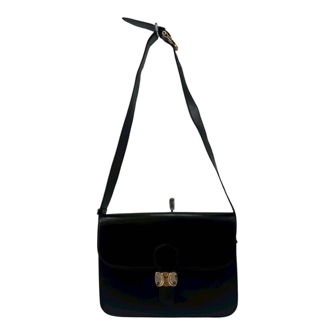 CELINE Women's Shoulder Bag Trion Black