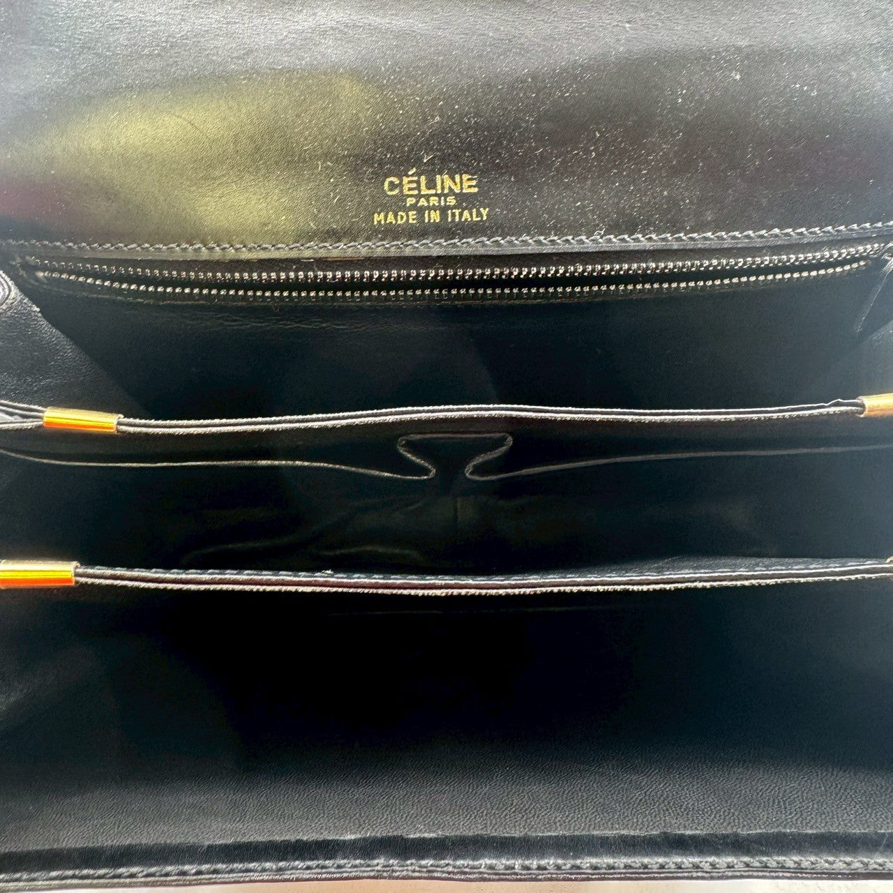 CELINE Women's Shoulder Bag Trion Black