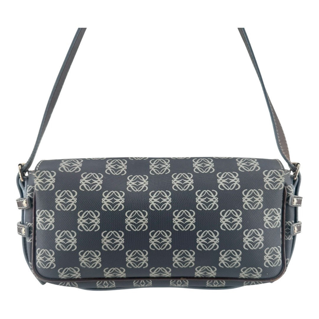 LOEWE Lens Shoulder Bag Leather Anagram PVC