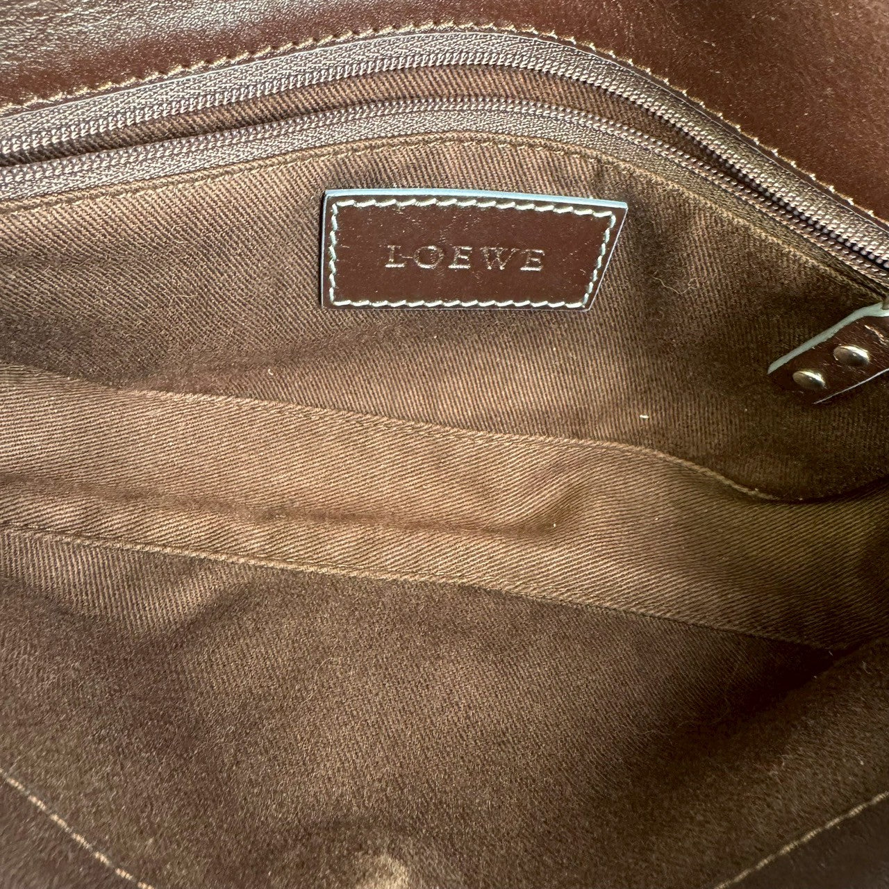 LOEWE Lens Shoulder Bag Leather Anagram PVC
