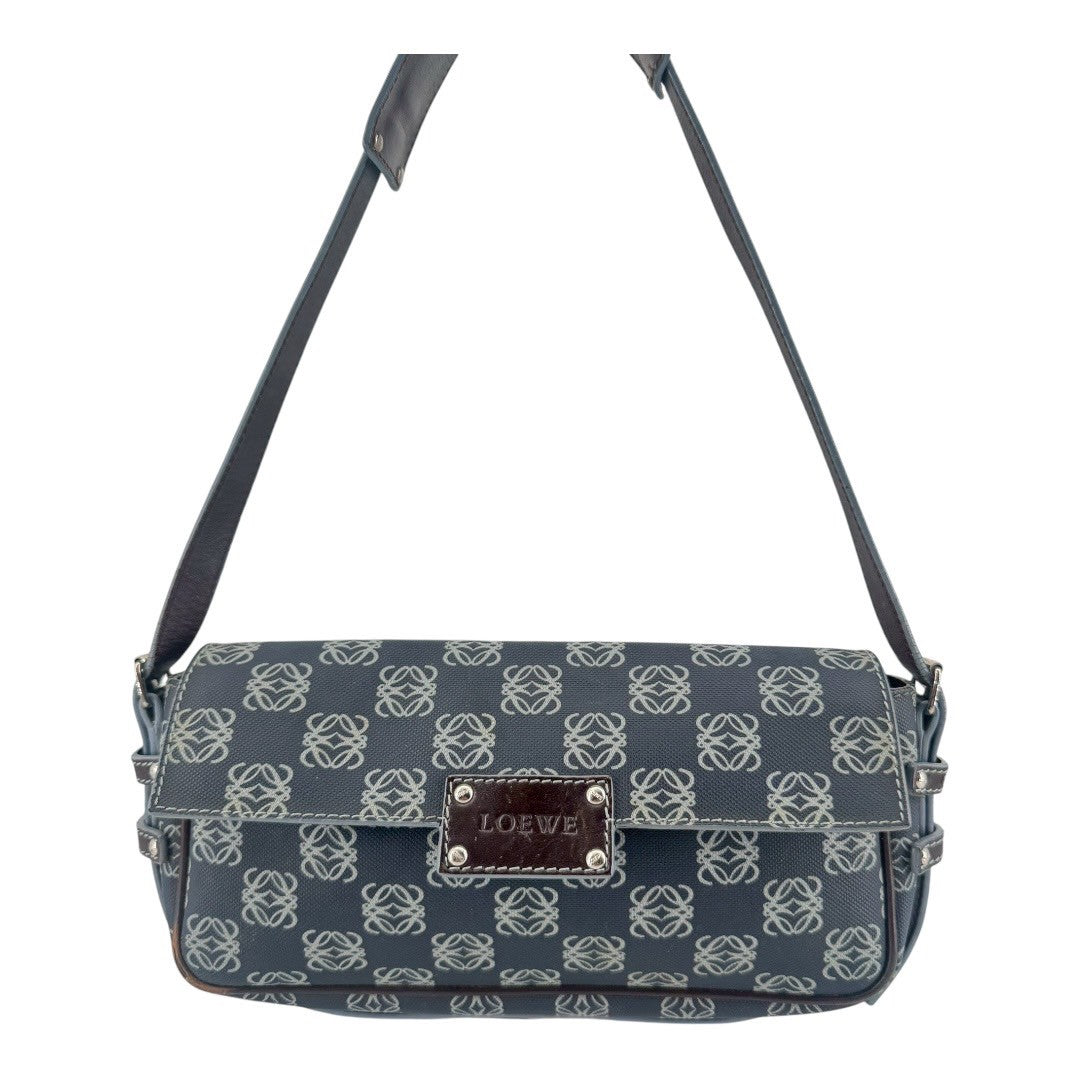 LOEWE Lens Shoulder Bag Leather Anagram PVC