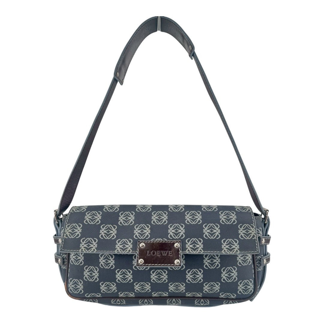LOEWE Lens Shoulder Bag Leather Anagram PVC
