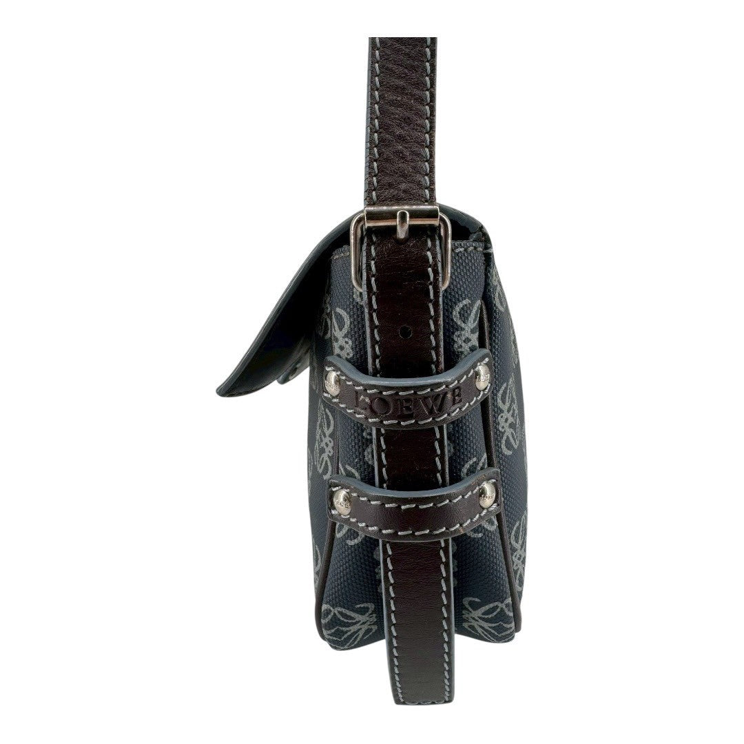 LOEWE Lens Shoulder Bag Leather Anagram PVC