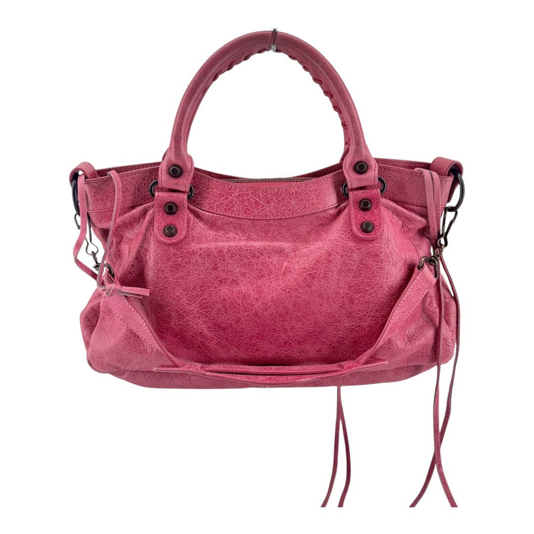 BALENCIAGA Women's handbag in pink with mirror strap