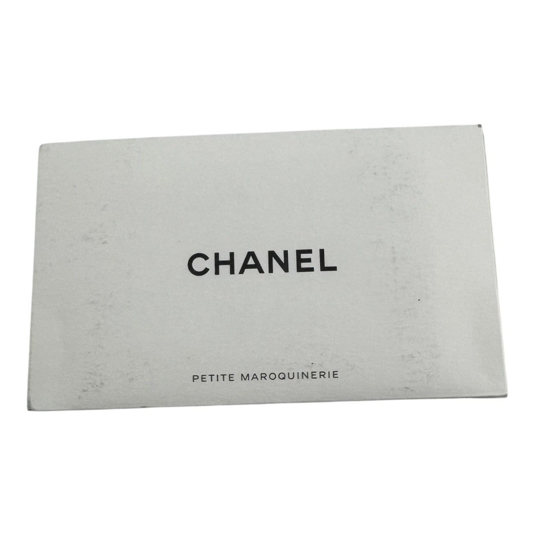 CHANEL Wallet Mini Round Zipper Denim Deauville