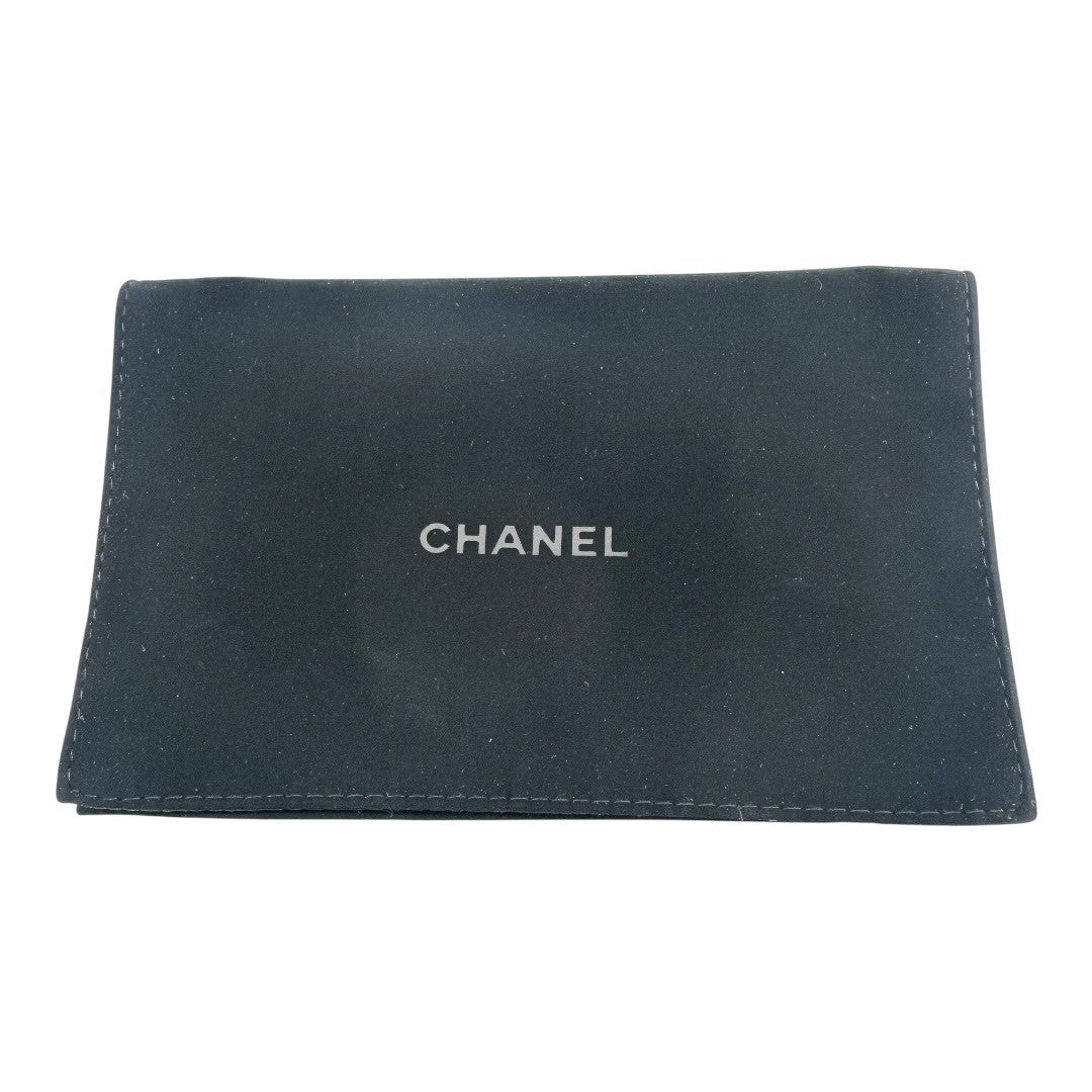 CHANEL Wallet Mini Round Zipper Denim Deauville