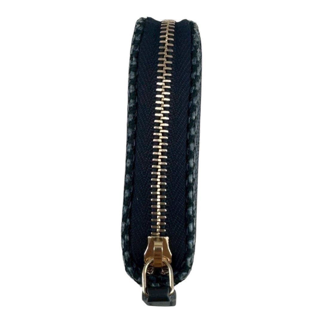 CHANEL Wallet Mini Round Zipper Denim Deauville