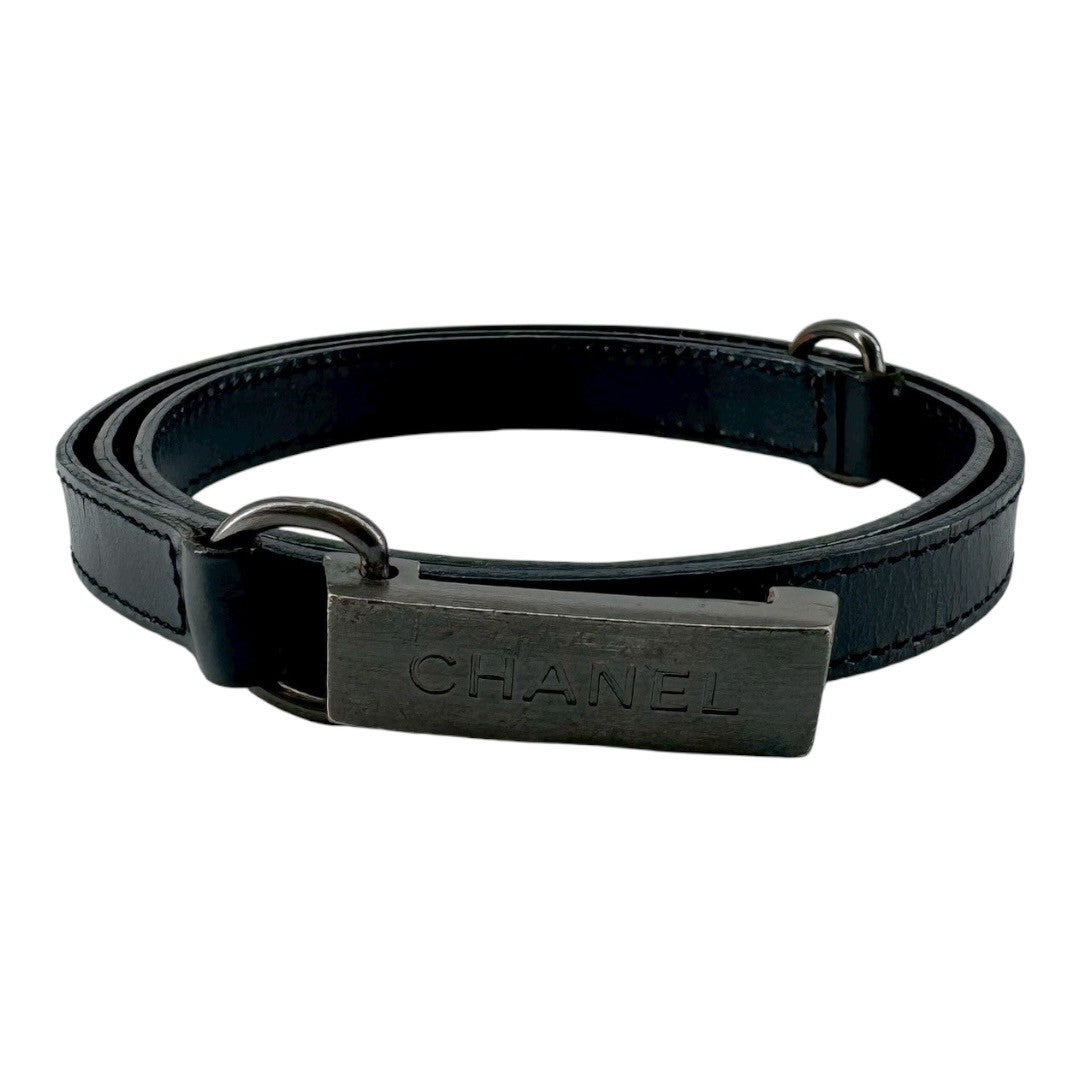 CHANEL Women's Belts, Leather, Logo, Accessories