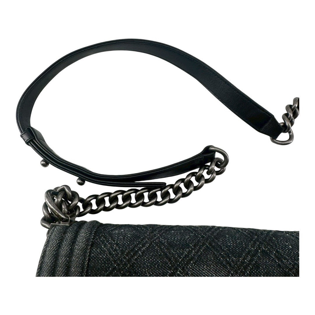 CHANEL Shoulder bag denim boy chanel