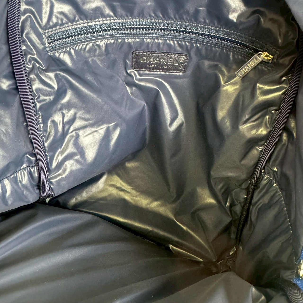 CHANEL Women's Backpack, Bicolor, Coco Mark