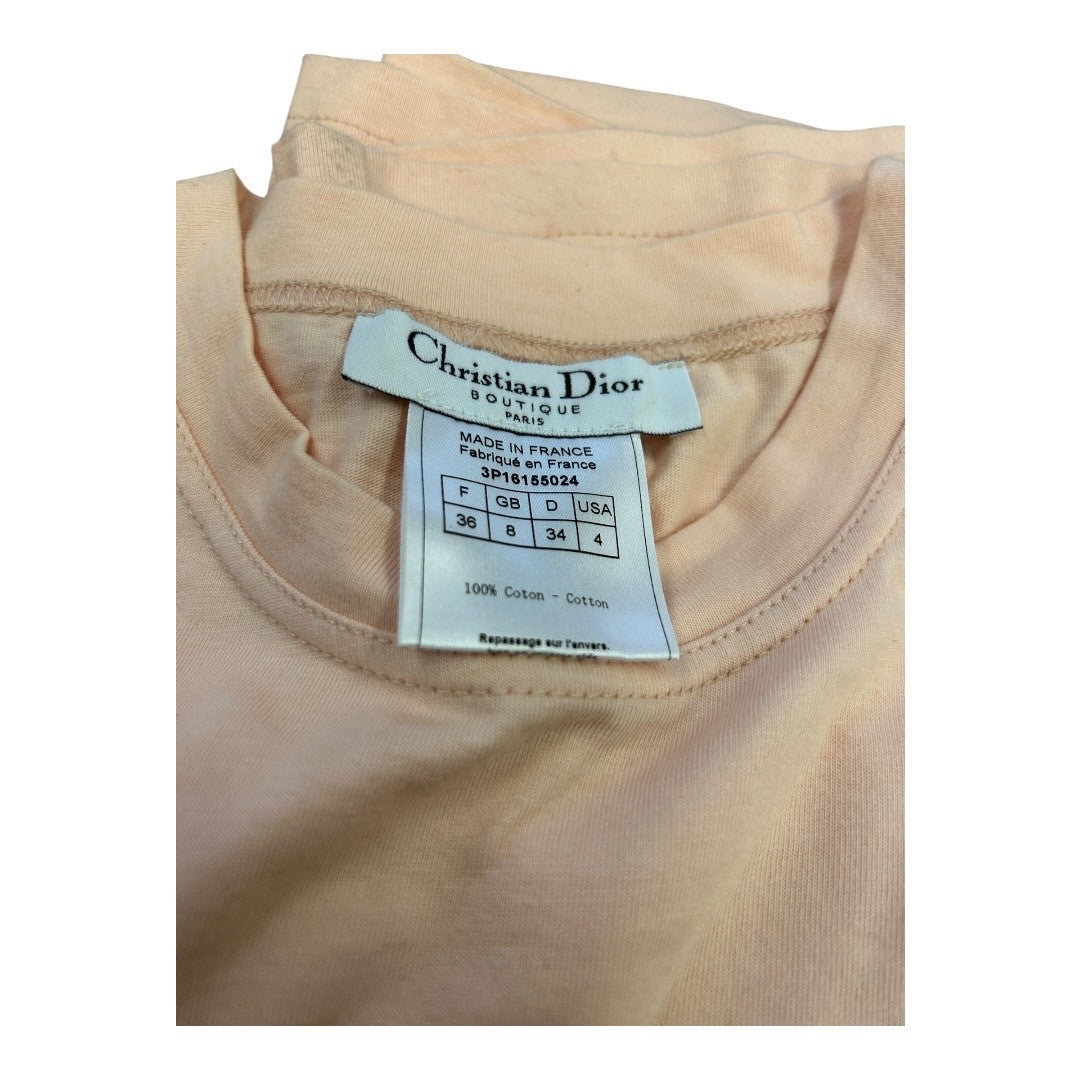 Dior T-shirt Galliano period denim logo apparel
