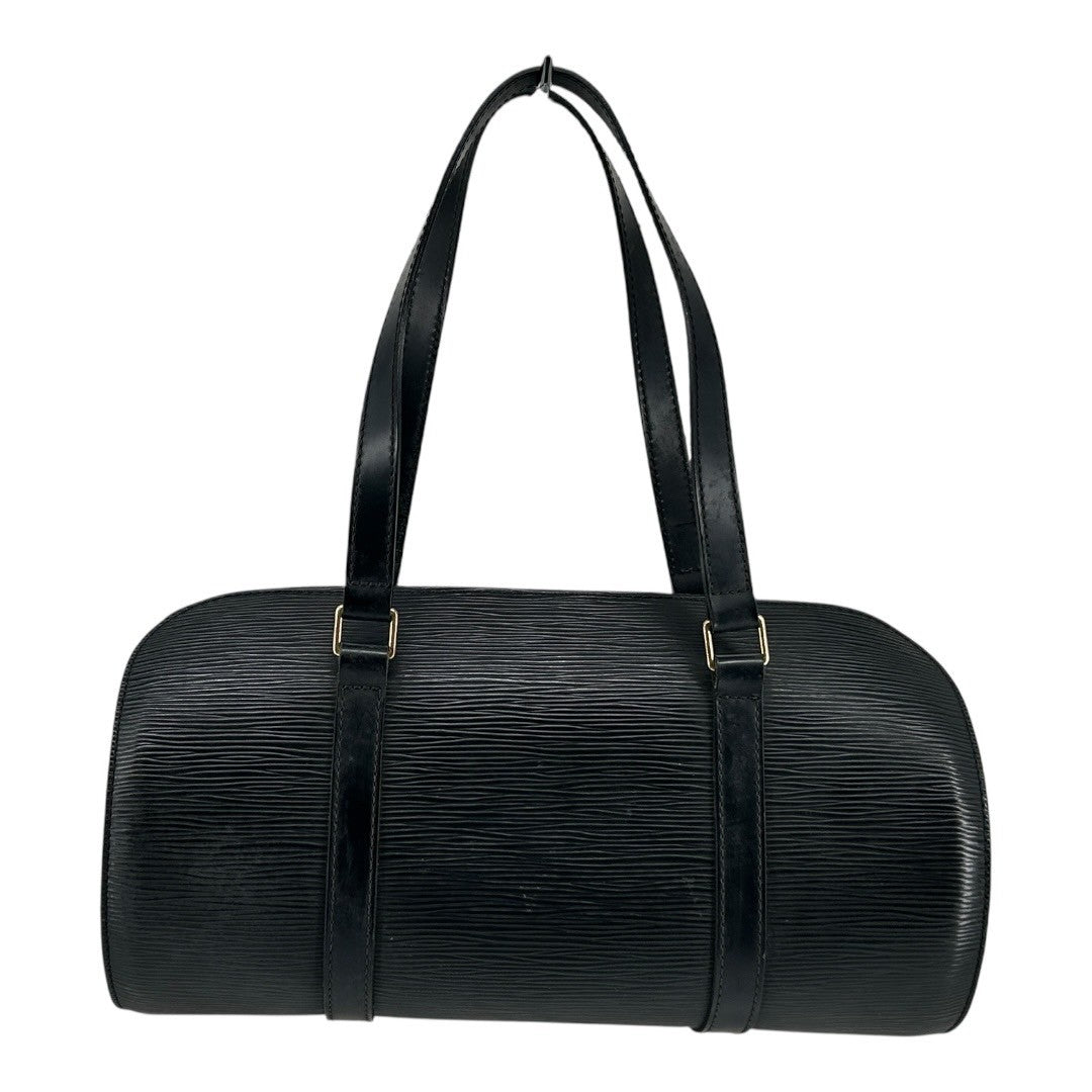 Louis Vuitton Soufflot Epi Leather Handbag, Black, M52222
