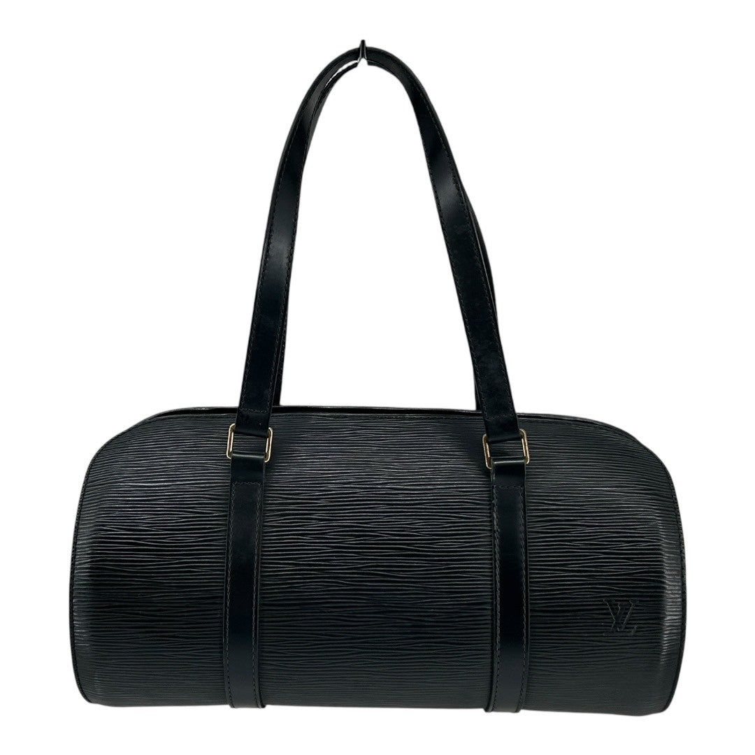 Louis Vuitton Soufflot Epi Leather Handbag, Black, M52222