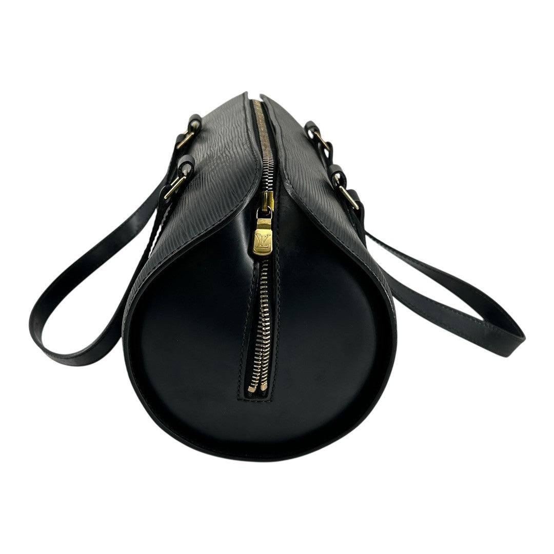 Louis Vuitton Soufflot Epi Leather Handbag, Black, M52222