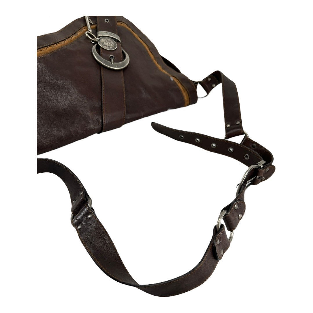 Dior Saddle Gaucho Calf Leather Shoulder Bag