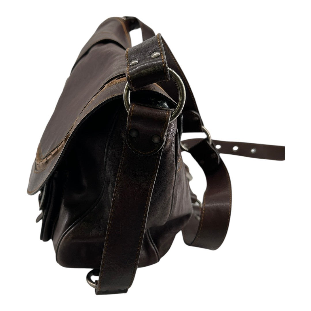 Dior Saddle Gaucho Calf Leather Shoulder Bag