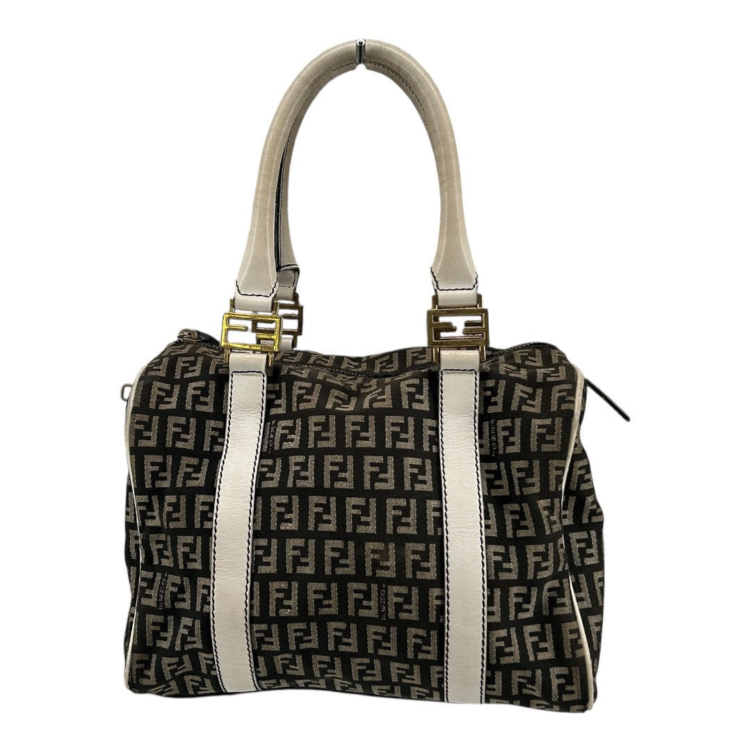 Fendi Women's Zucca Mini Boston Handbag