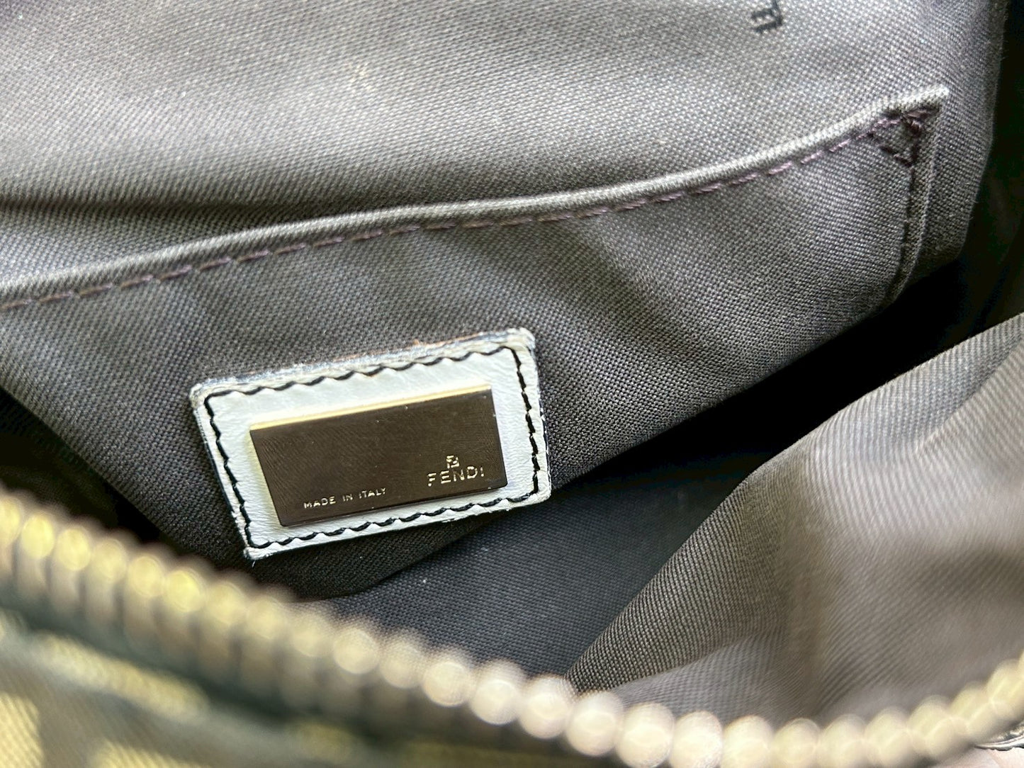 Fendi Women's Zucca Mini Boston Handbag