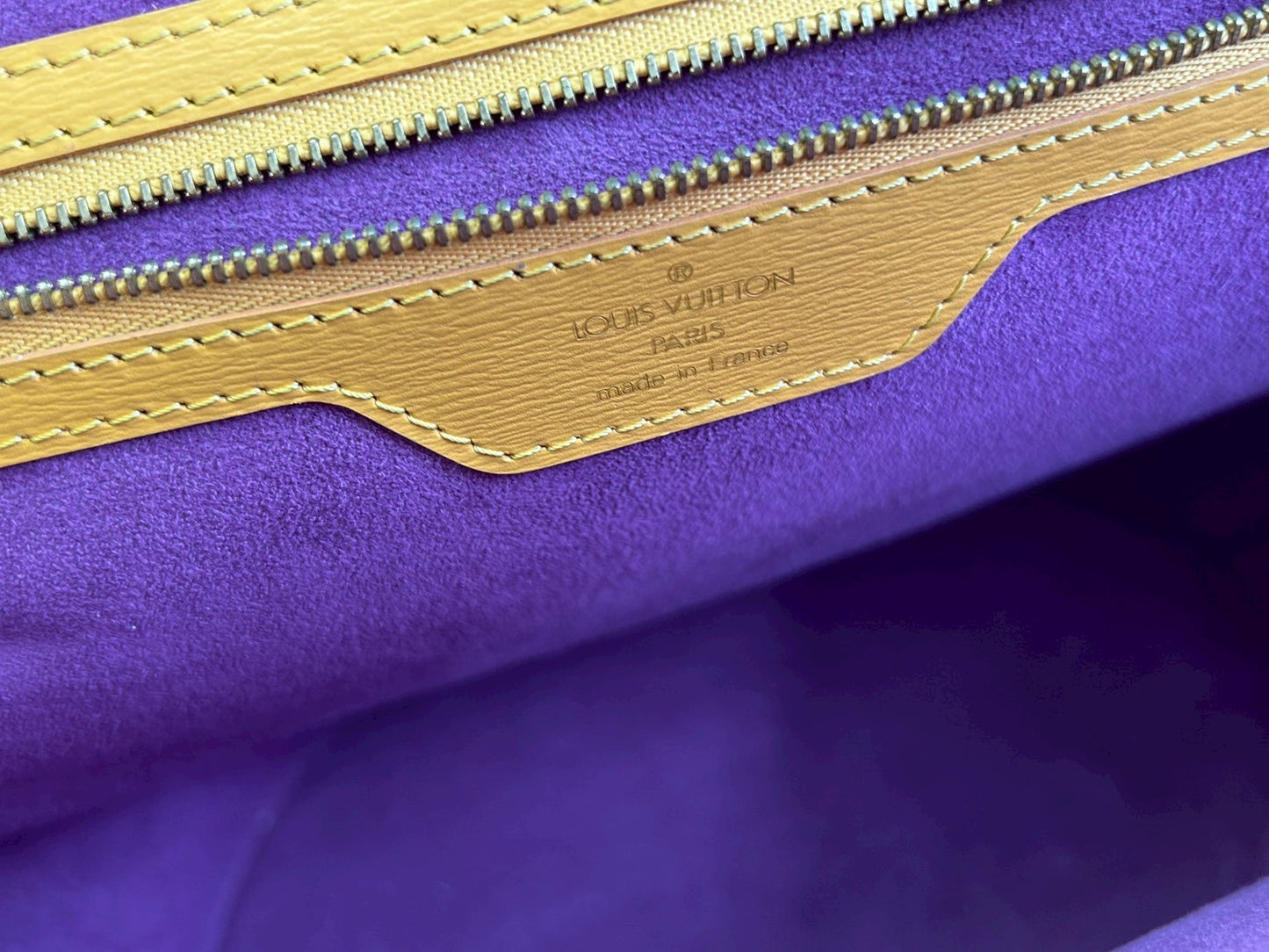 Louis Vuitton Epi Yellow Shoulder Bag M52269 Saint Jacques Shopping