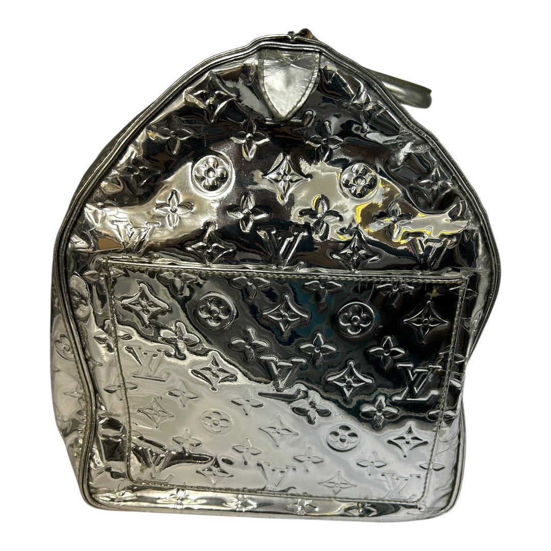 Louis Vuitton Boston bag, mirrored vinyl, Keepall 55 Miroir Argent, M95275