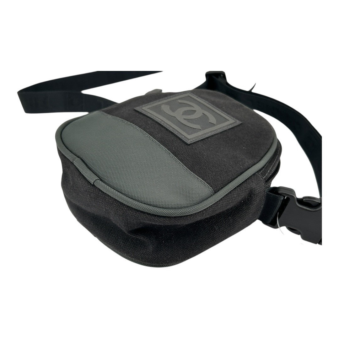 CHANEL Shoulder bag, sports canvas, pouch