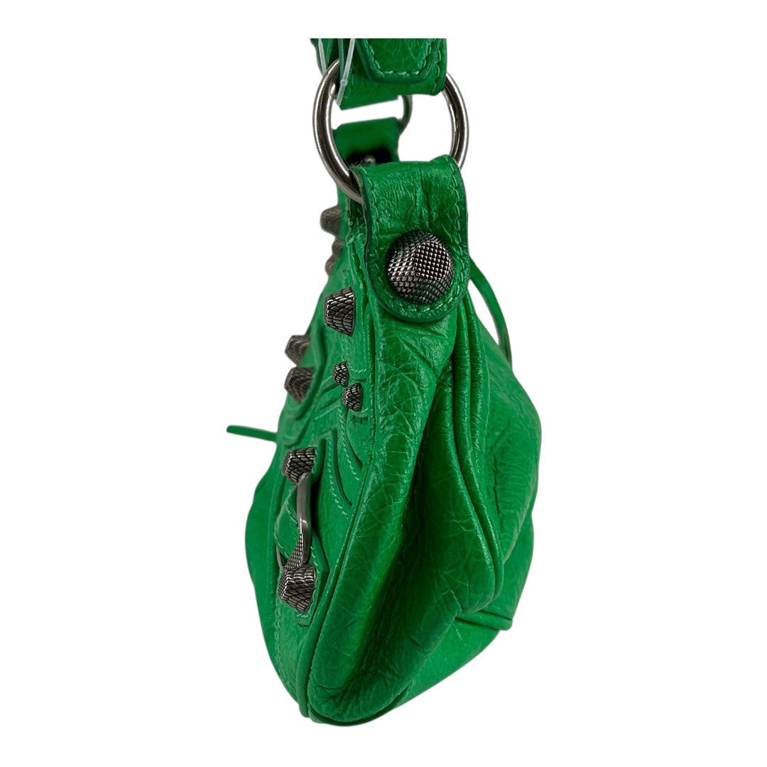 BALENCIAGA Le Cagoule Green Shoulder Bag