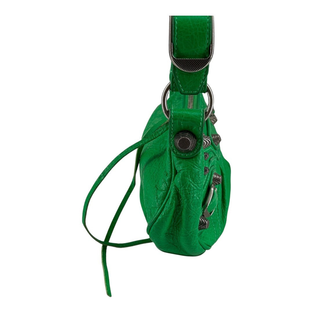 BALENCIAGA Le Cagoule Green Shoulder Bag