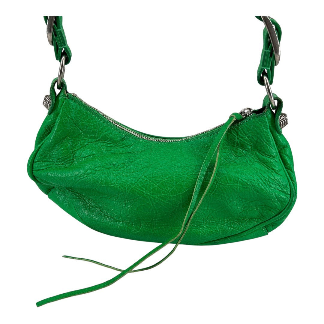 BALENCIAGA Le Cagoule Green Shoulder Bag