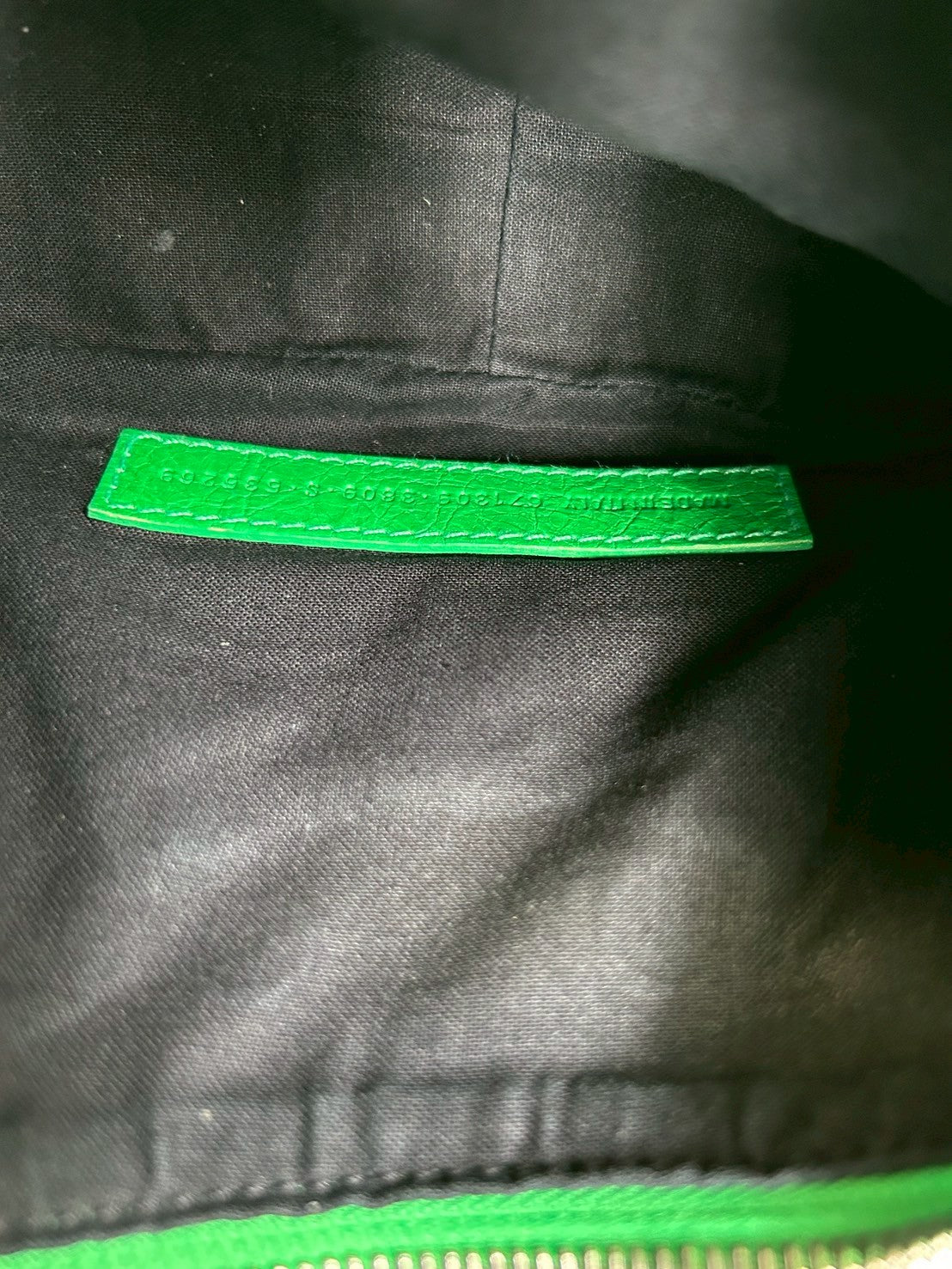 BALENCIAGA Le Cagoule Green Shoulder Bag
