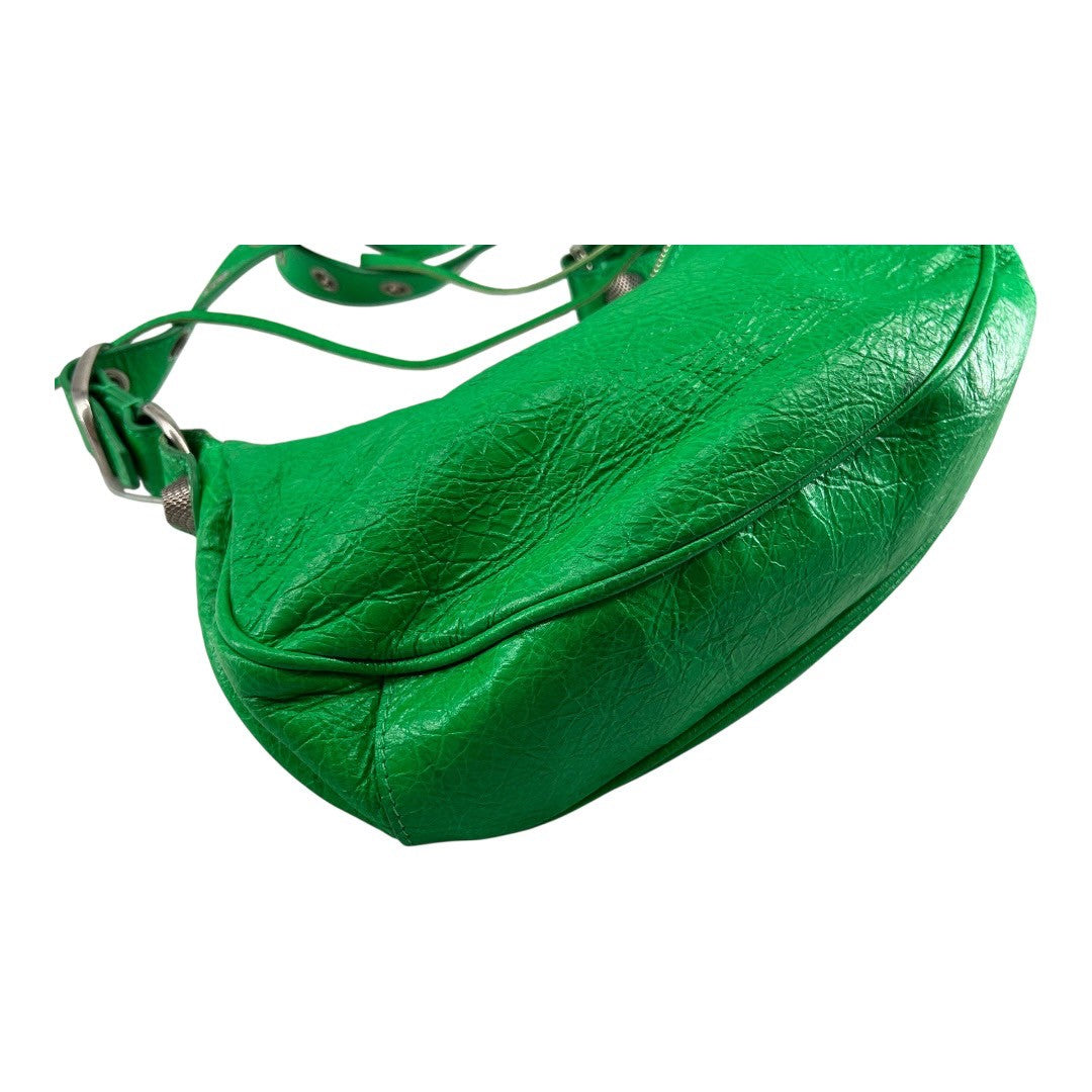 BALENCIAGA Le Cagoule Green Shoulder Bag