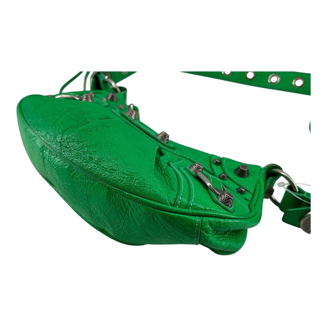 BALENCIAGA Le Cagoule Green Shoulder Bag