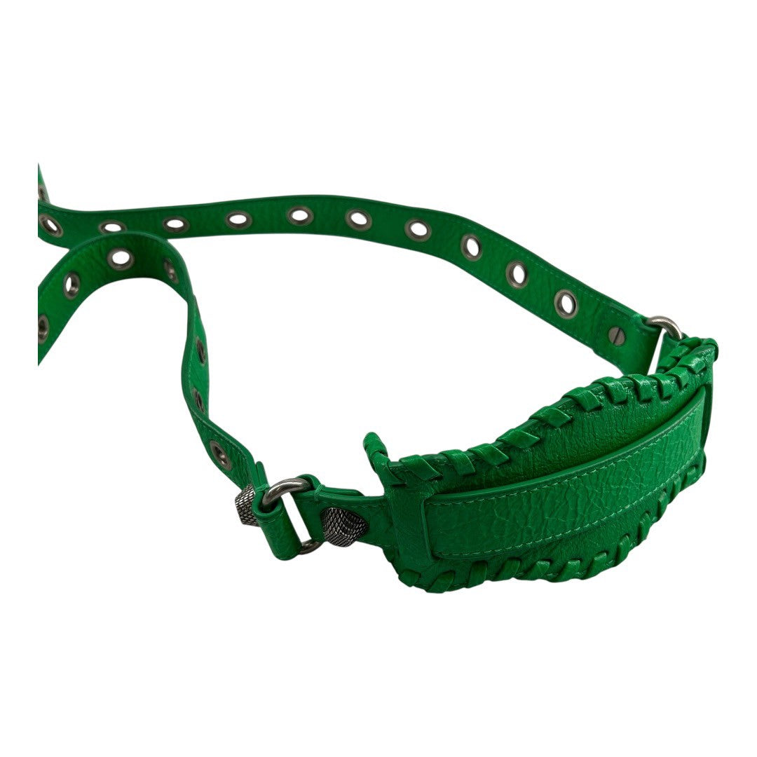 BALENCIAGA Le Cagoule Green Shoulder Bag
