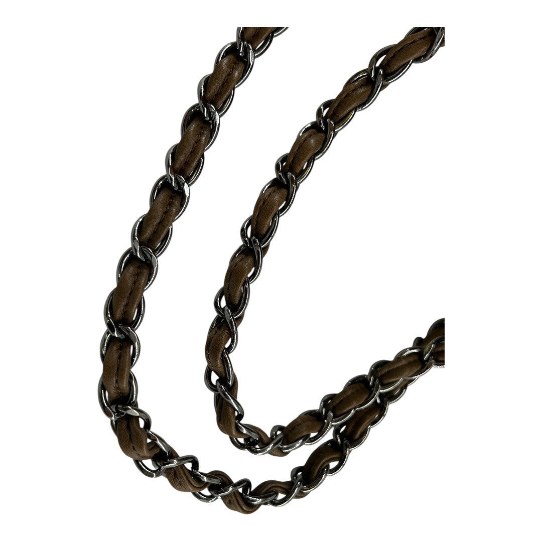 CHANEL Lambskin chain shoulder bag