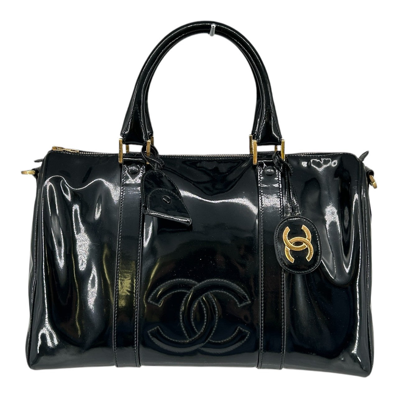 CHANEL enamel bag