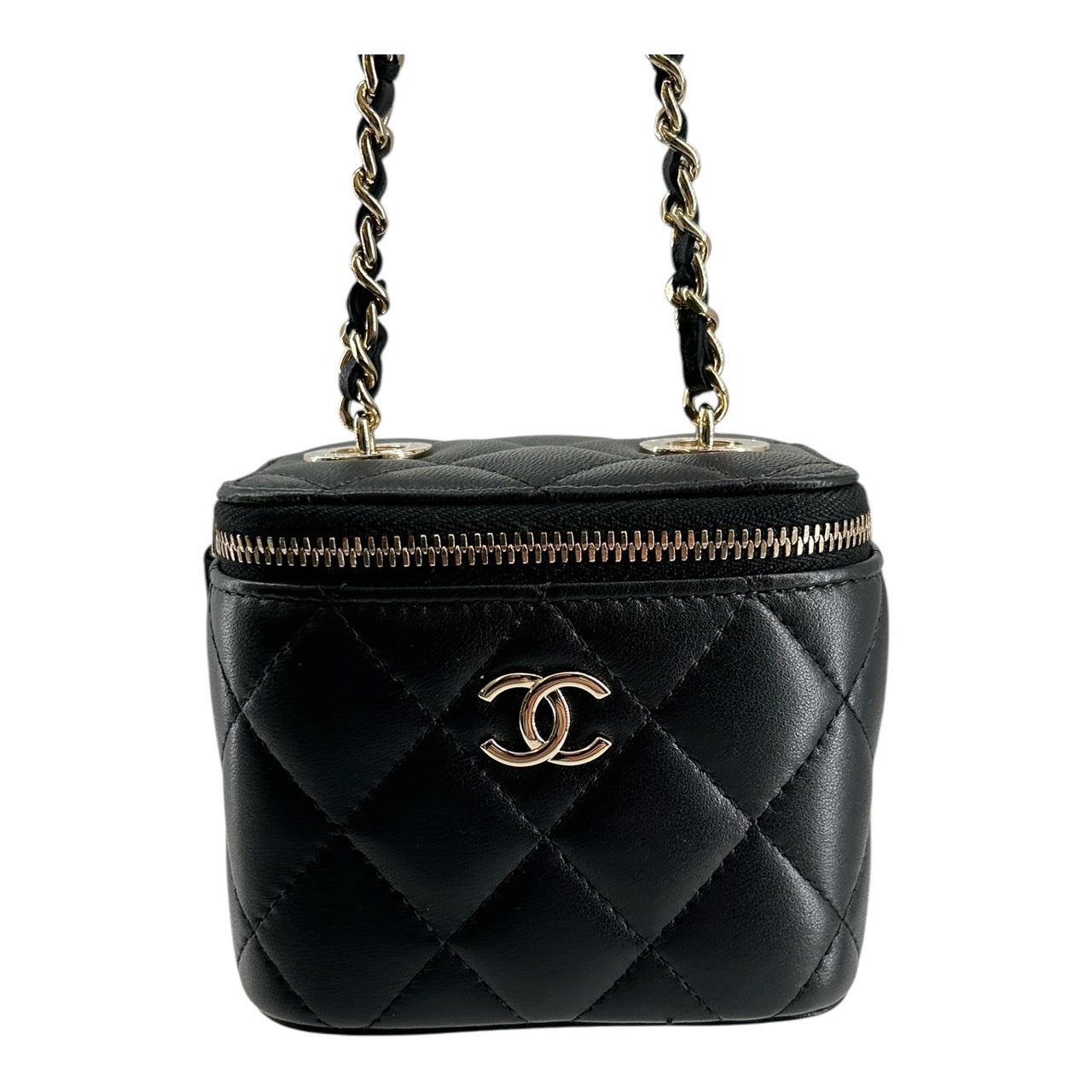 CHANEL shoulder bag Matelassé Vanity Bag Pearl