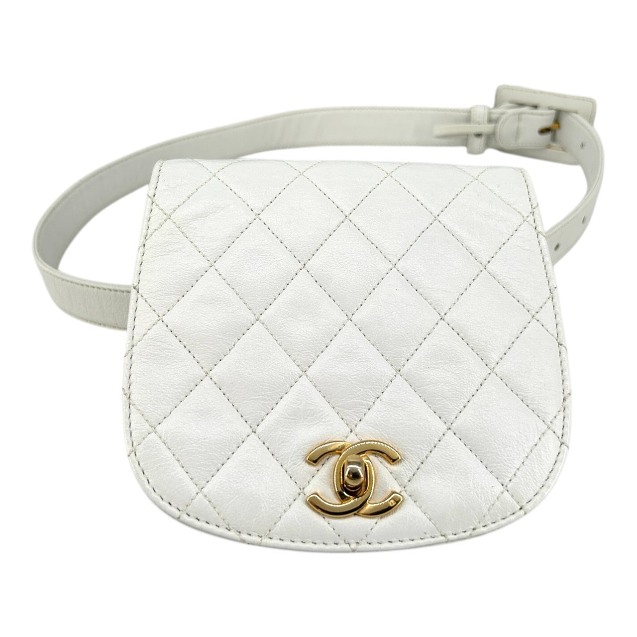 CHANEL Waist Bag white
