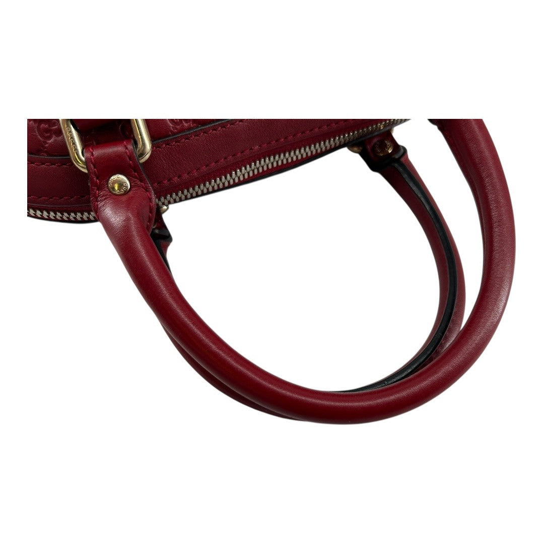 GUCCI　Women's shoulder bag in red GG canvas