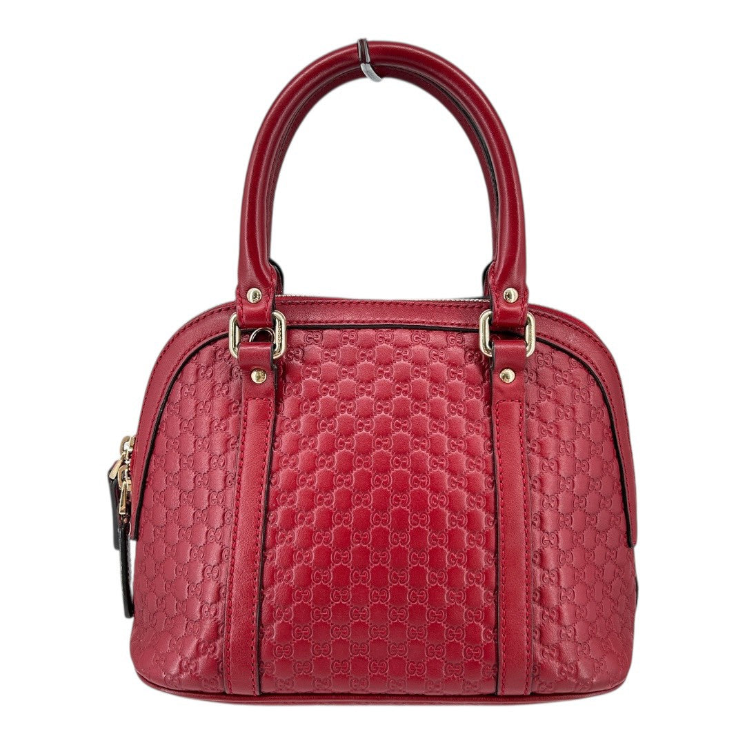 GUCCI　Women's shoulder bag in red GG canvas