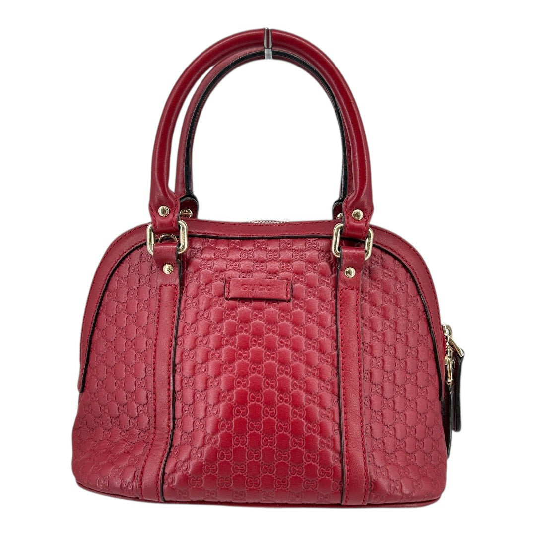 GUCCI　Women's shoulder bag in red GG canvas