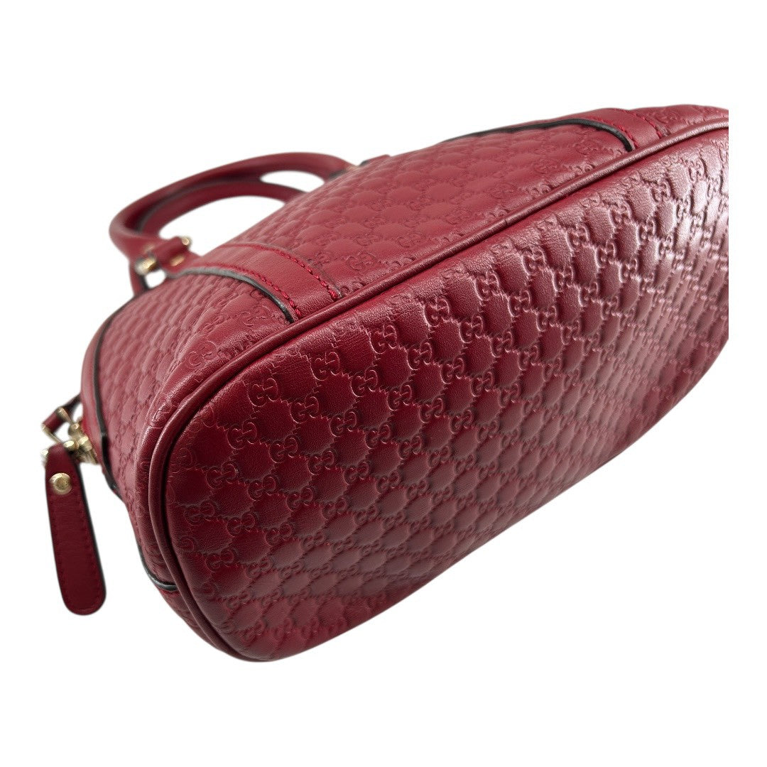 GUCCI　Women's shoulder bag in red GG canvas