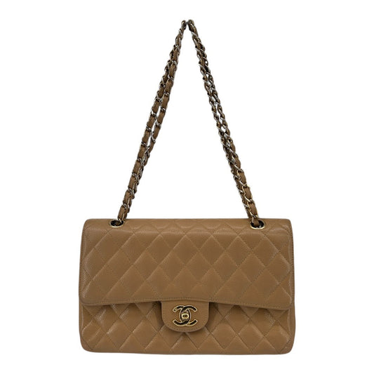 CHANEL　Women's Chain Shoulder Bag with Double Flap, Lambskin
