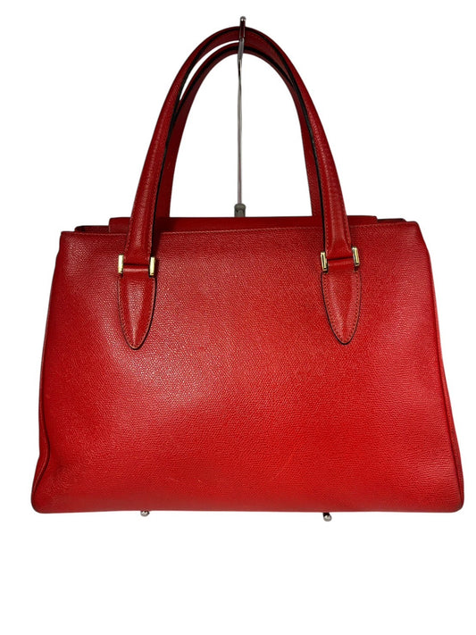 Valextra　hand bag leather red