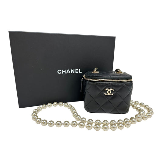 CHANEL 肩背包 Matelassé 珍珠化妝包