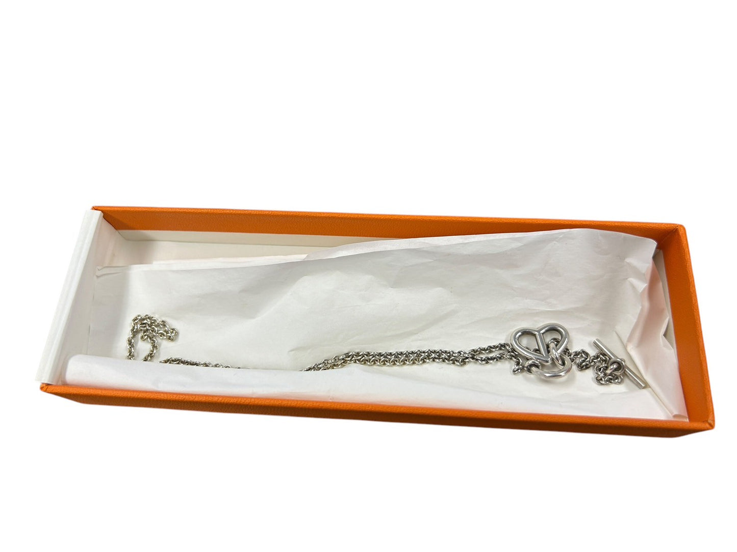 HERMES　necklace　AG925　Silver　Chaine Dunkle