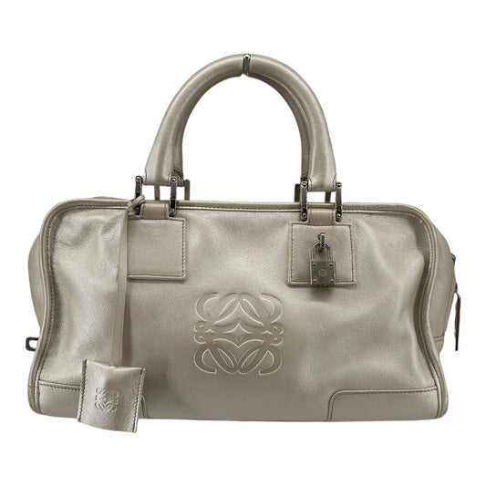 LOEWE　Amazona handbag　leather white