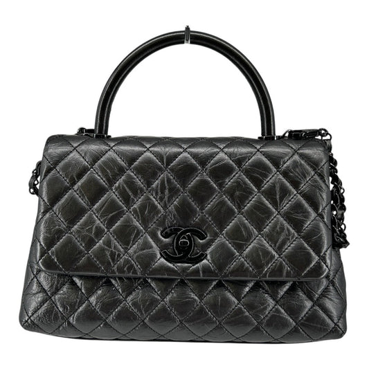 CHANEL  Women's Shoulder Bag, Matelasse, Coco Handle