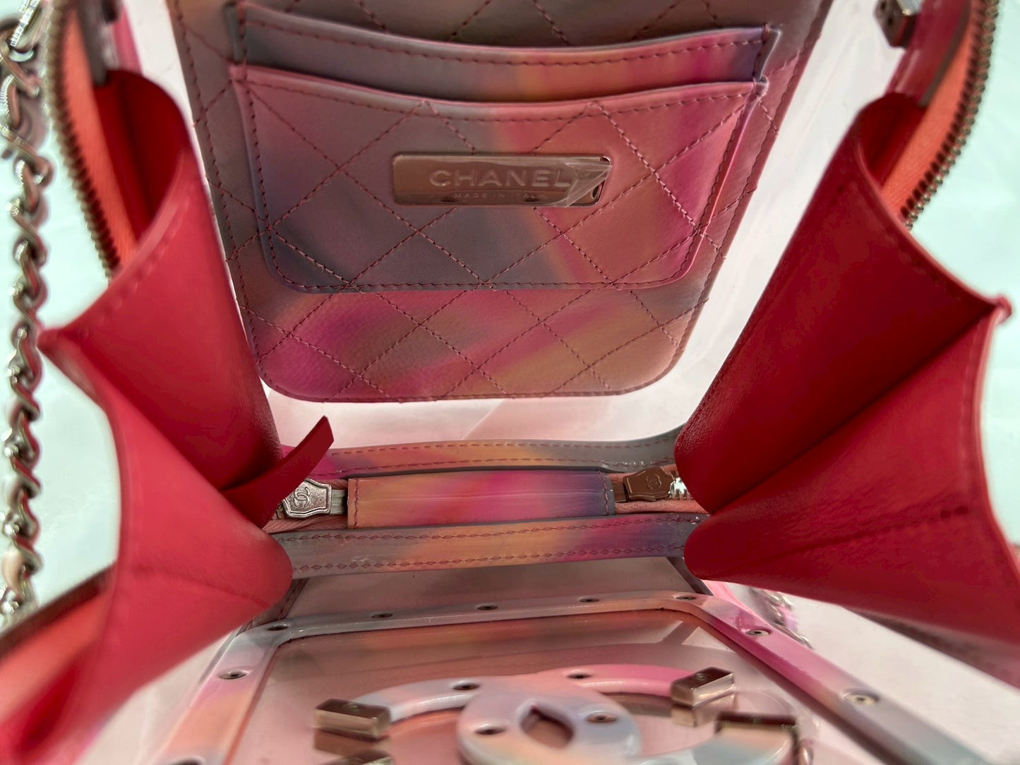 CHANEL　Shoulder bag CC Figley enamel