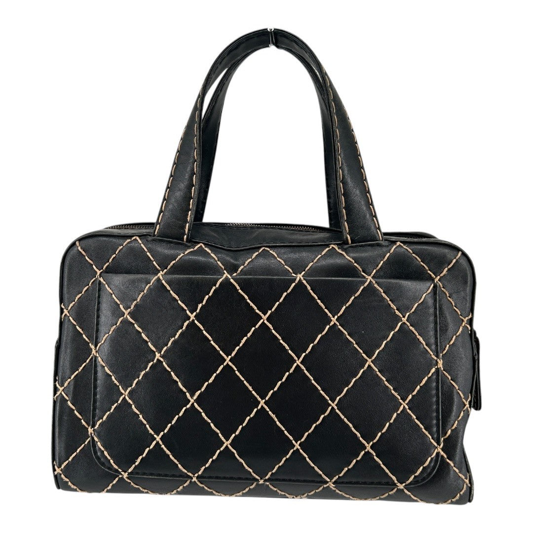 CHANEL  Women's handbag, wild stitch, black